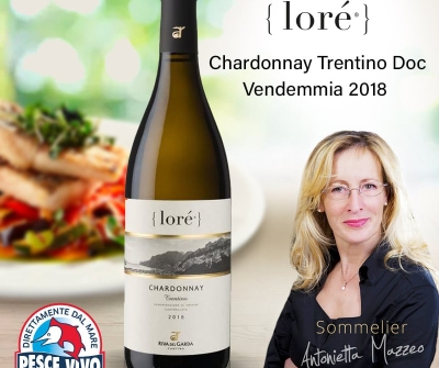 LORÉ Chardonnay Trentino Doc – Vendemmia 2018 – Selezione di uve Chardonnay e Manzoni Bianco